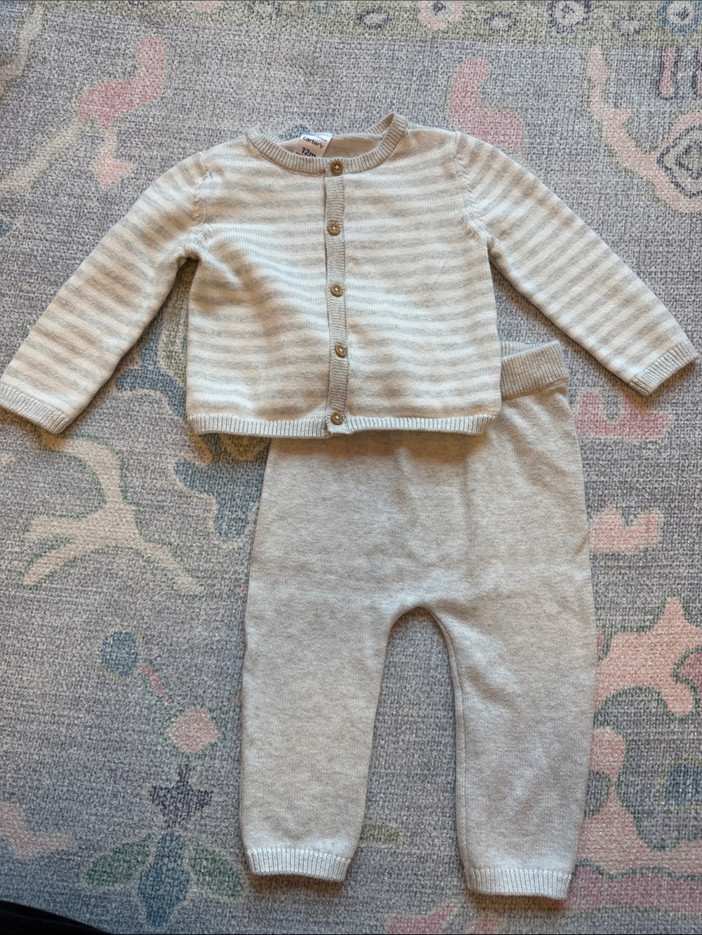 Carters Striped Sweater Set